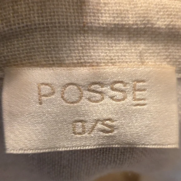 POSSE Lula Shirt - Natural Oversized Button Down Womens Lagenlook - Picture 8 of 9